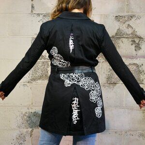 Up-cycled Coach Trench Coat- Size S/P - by Jessica Carbone